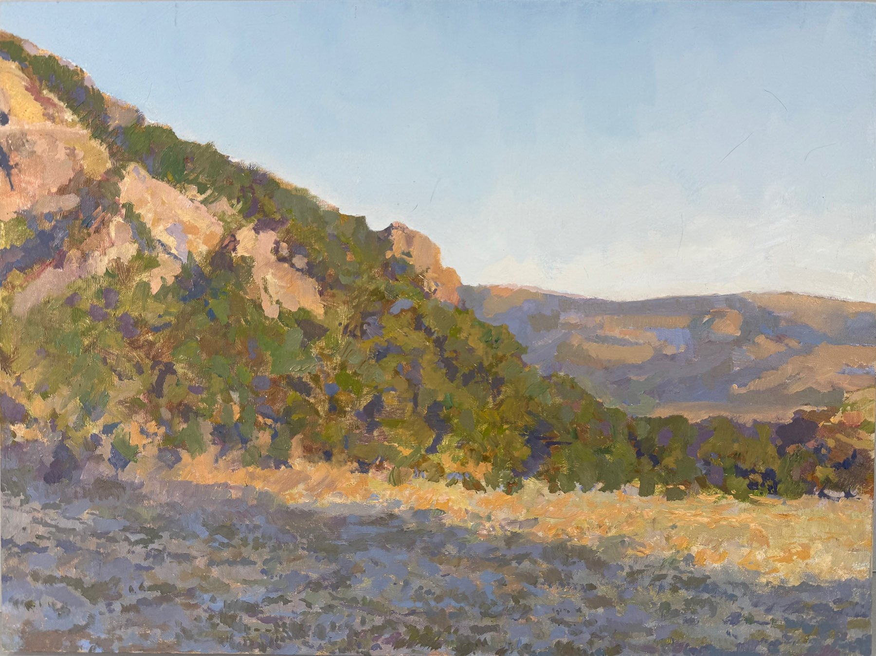  City of Rocks, Idaho, oil on wood panel, 18 x 22 inches, copyright 2025